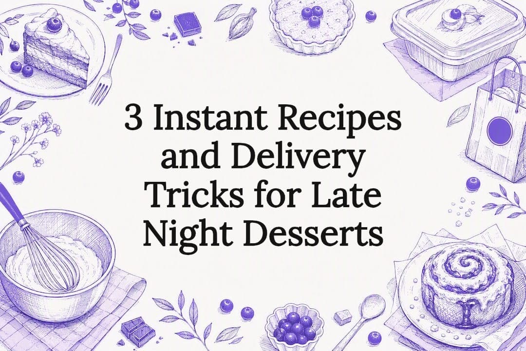 3 Instant Recipes and Delivery Tricks for Late Night Desserts